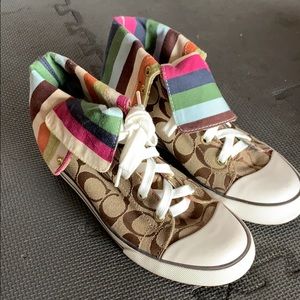 High Top Coach Shoes Size 6